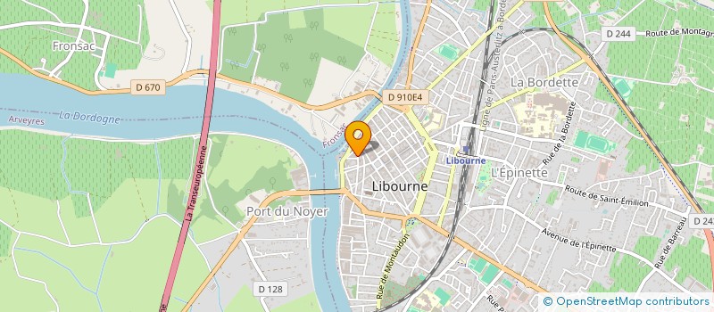 localisation de l'entreprise NAGLE & RIGAUDIE SNC à LIBOURNE