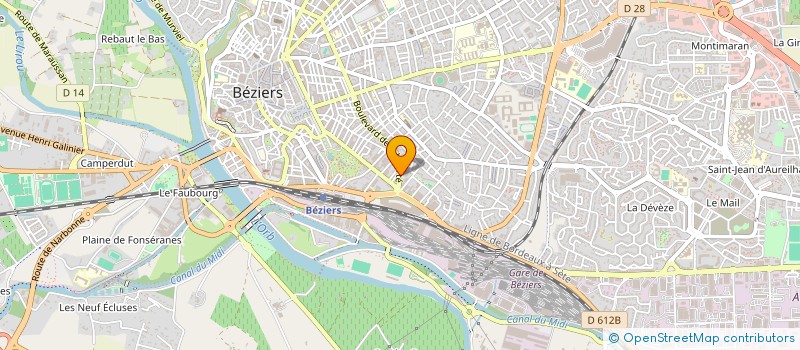 localisation de l'entreprise NAGRE à BEZIERS