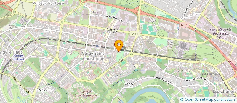 localisation de l'entreprise NAGUER BAT à CERGY