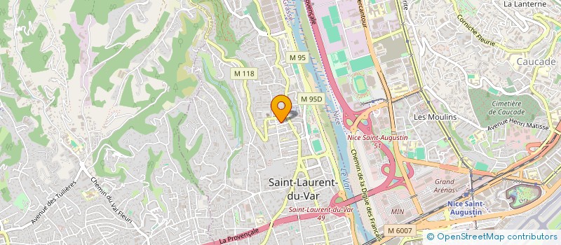 localisation de l'entreprise NAGUI  SAINT-LAURENT-DU-VAR