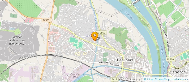 localisation de l'entreprise NAGUI  BEAUCAIRE