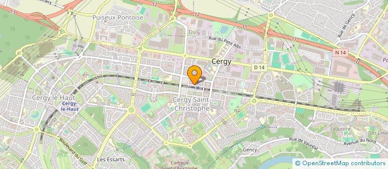 localisation de l'entreprise NAH à CERGY