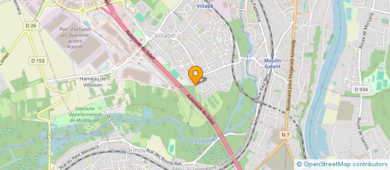 localisation de l'entreprise NAH INVESTISSEMENT  VILLABE