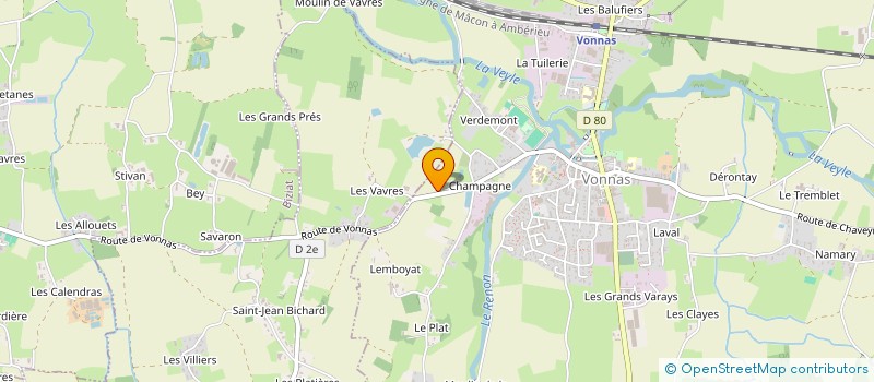 localisation de l'entreprise NAHE à VONNAS