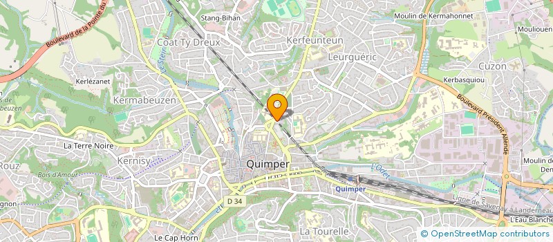 localisation de l'entreprise NAHOLD à QUIMPER