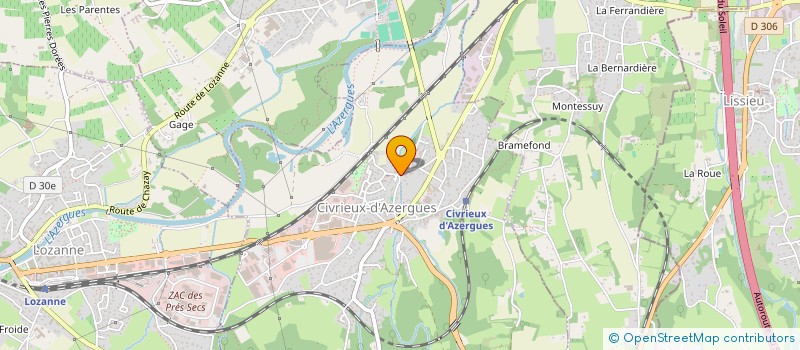 localisation de l'entreprise NAHUGO CONSEIL  CIVRIEUX-D'AZERGUES