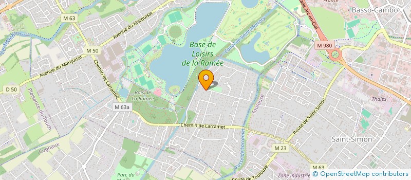 localisation de l'entreprise NAIA - DANSES ET MUSIQUES DU MONDE  TOURNEFEUILLE