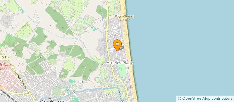 localisation de l'entreprise NAIAARON 2  ARGELES-SUR-MER