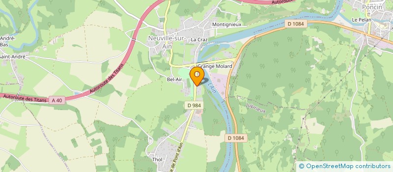 localisation de l'entreprise NAIADE  NEUVILLE-SUR-AIN