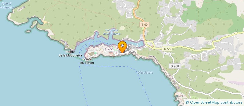 localisation de l'entreprise NAIADES à BONIFACIO