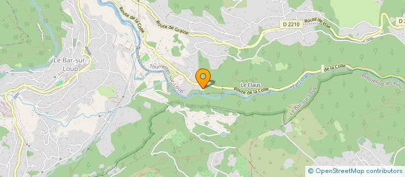 localisation de l'entreprise NAICA à TOURRETTES-SUR-LOUP