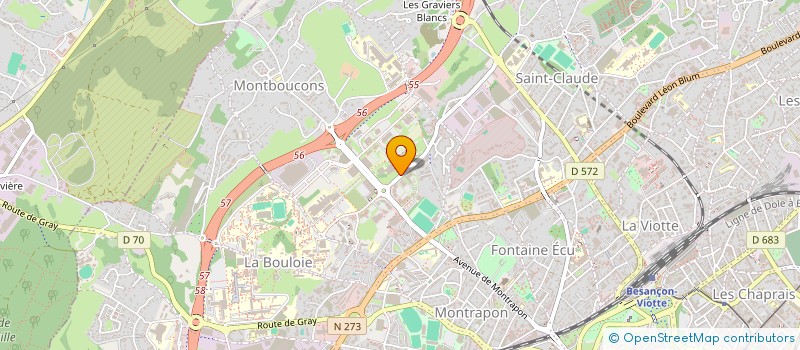 localisation de l'entreprise NAIGEON à BESANCON