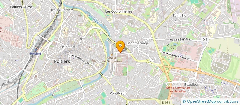 localisation de l'entreprise NAIL ART INSTITUTE & BEAUTY  POITIERS