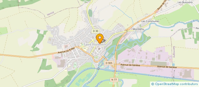 localisation de l'entreprise NAIL SAS à SAINT-FLORENTIN