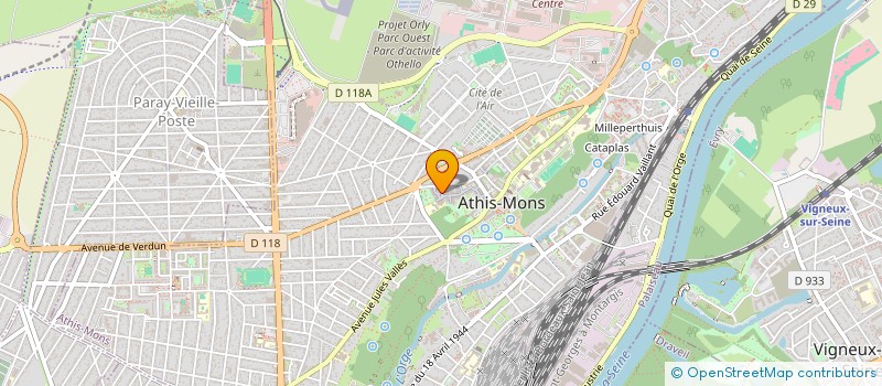 localisation de l'entreprise NAILI TAXI à ATHIS MONS