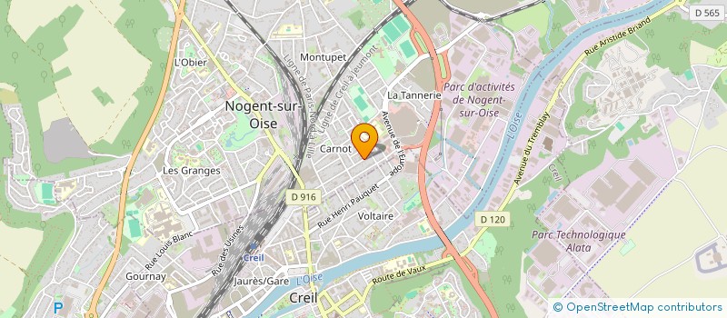 localisation de l'entreprise NAILINE  NOGENT-SUR-OISE