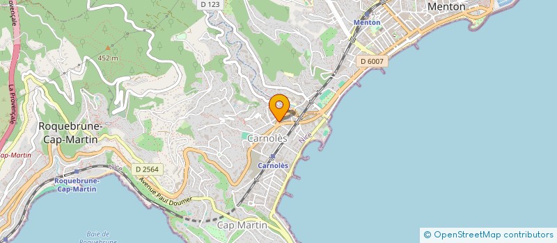 localisation de l'entreprise NAILS PREMIUM à ROQUEBRUNE CAP MARTIN
