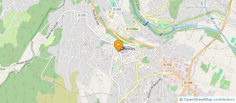 localisation de l'entreprise NAIM à AUBENAS