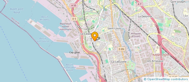 localisation de l'entreprise NAIMEL à MARSEILLE