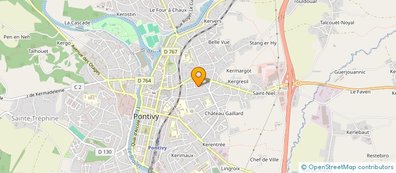 localisation de l'entreprise NAIS UNIVERS  PONTIVY