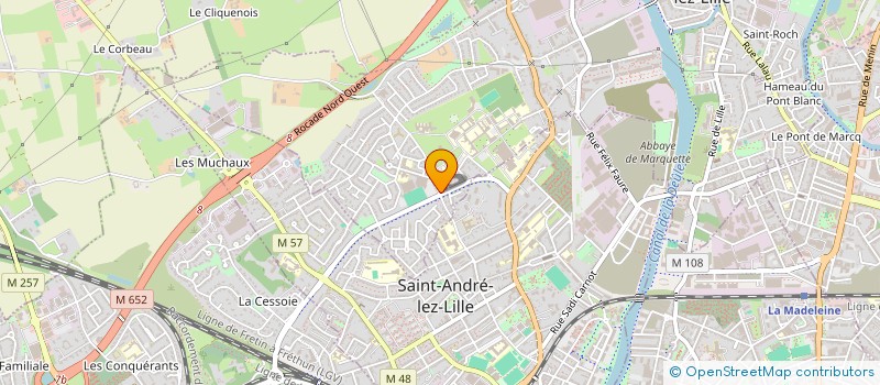 localisation de l'entreprise NAITRE ET GRANDIR AU NATUREL  MARQUETTE-LEZ-LILLE