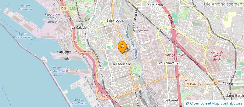 localisation de l'entreprise NAIWAD TECH à MARSEILLE