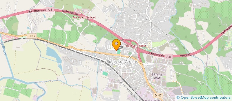 localisation de l'entreprise NAJ PNEU  PUGET-SUR-ARGENS