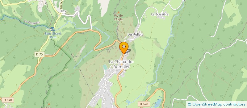 localisation de l'entreprise NAJA à LA CHAUX-DU-DOMBIEF