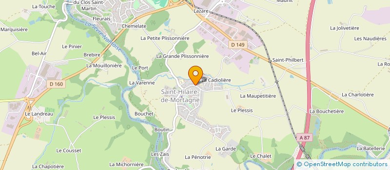 localisation de l'entreprise NAJA A B27T CS3 AU PDL  MORTAGNE-SUR-SEVRE