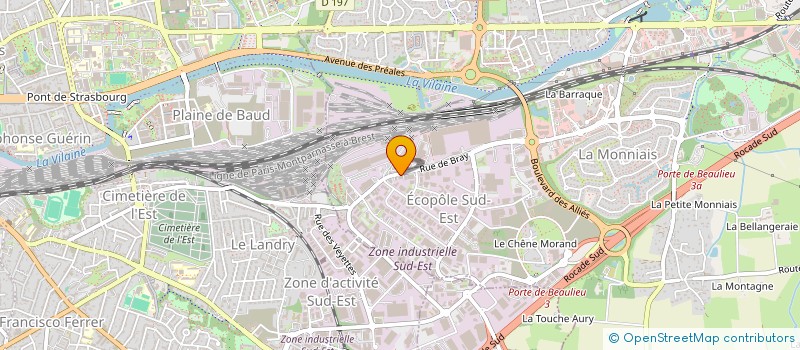 localisation de l'entreprise NAJA BUREAUTIQUE RENNES  CESSON-SEVIGNE