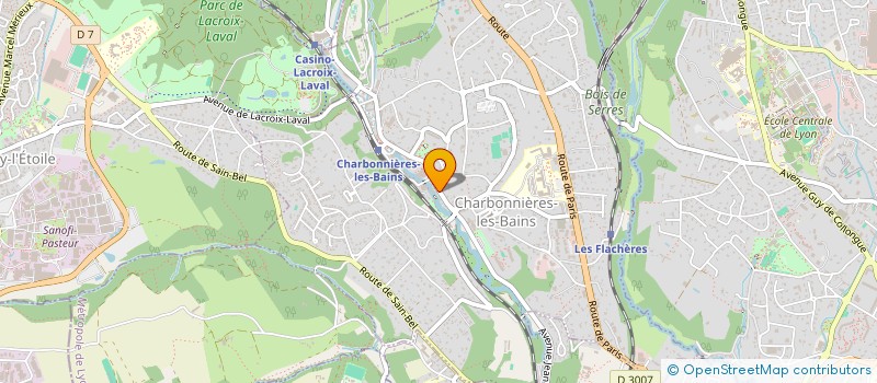 localisation de l'entreprise NAJA CLUB ASMC TAEKWONDO à CHARBONNIERES-LES-BAINS