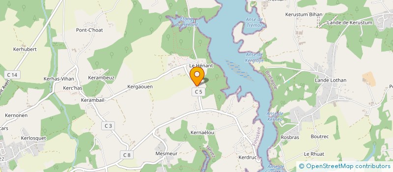 localisation de l'entreprise NAJA LABS à NEVEZ