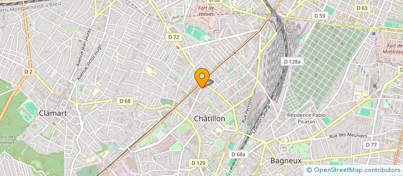 localisation de l'entreprise NAJAH BELAID ET NAJAH BRAHIM à CHATILLON