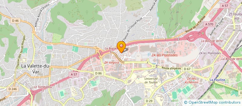 localisation de l'entreprise NAJAS à LA VALETTE-DU-VAR