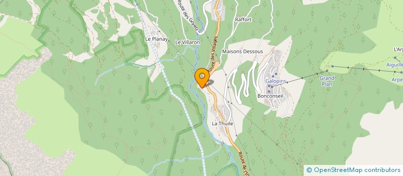 localisation de l'entreprise NAJE  VILLAROGER