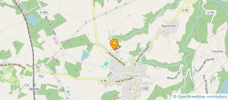 localisation de l'entreprise NAJEFRAN à EGUZON-CHANTOME