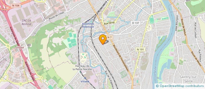 localisation de l'entreprise NAJEM STEEL à CORBEIL-ESSONNES