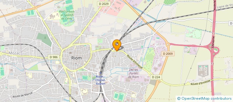 localisation de l'entreprise NAJOMAX  RIOM