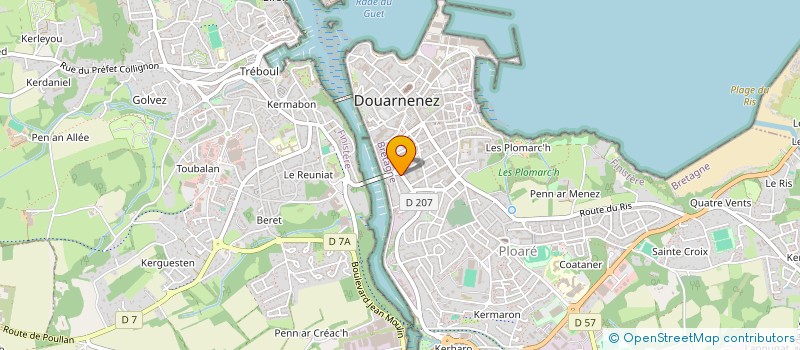 localisation de l'entreprise NAJUCLO  DOUARNENEZ