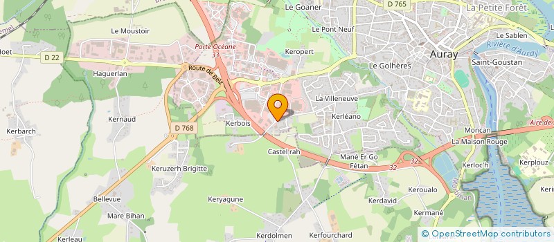 localisation de l'entreprise NAJYL à AURAY