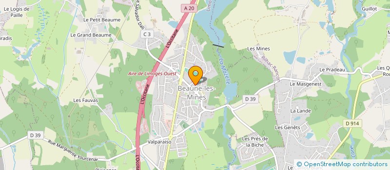 localisation de l'entreprise NAJYS à LIMOGES