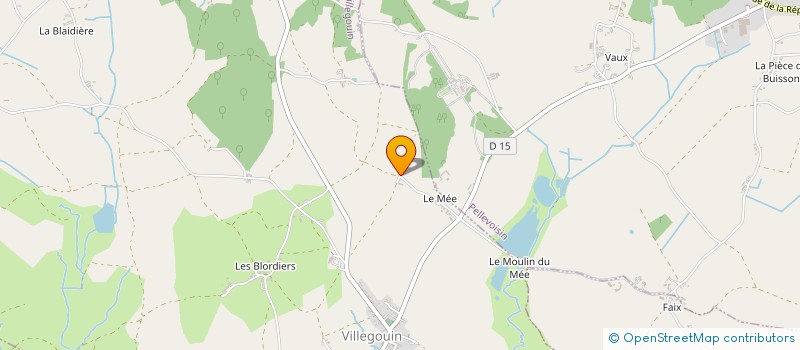 localisation de l'entreprise NAKA à VILLEGOUIN