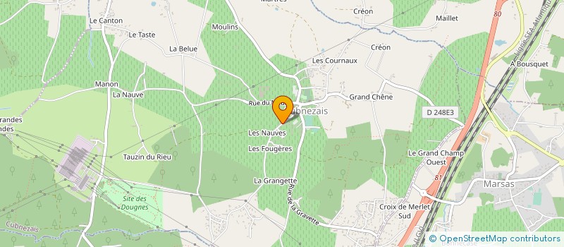 localisation de l'entreprise NAKA  CUBNEZAIS