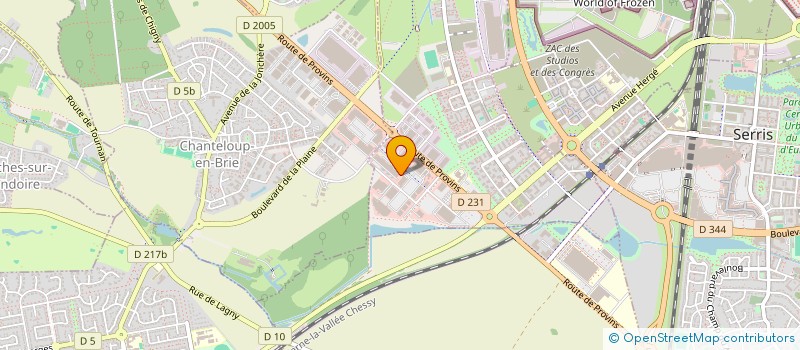 localisation de l'entreprise NAKA  MONTEVRAIN