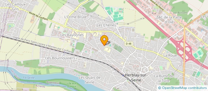 localisation de l'entreprise NAKA IMMO  HERBLAY-SUR-SEINE