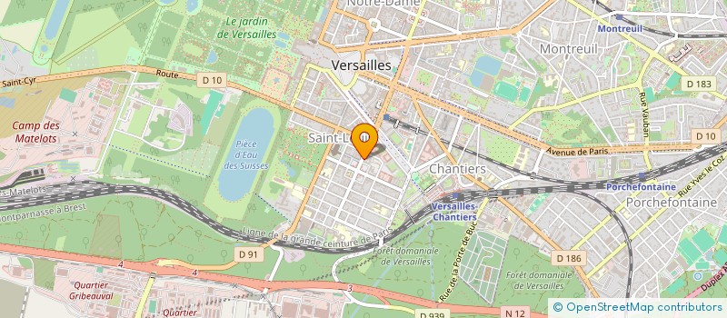 localisation de l'entreprise NAKEDO à VERSAILLES