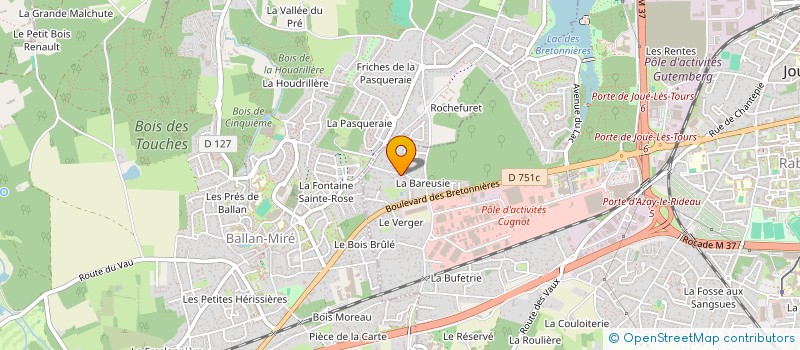 localisation de l'entreprise NAKOMA  JOUE-LES-TOURS