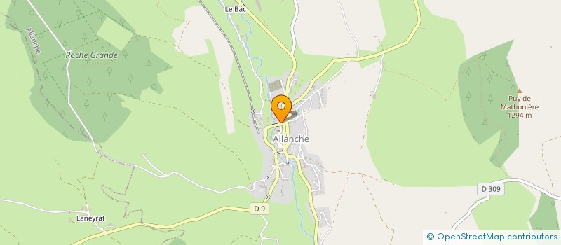 localisation de l'entreprise NAKOUTA à ALLANCHE