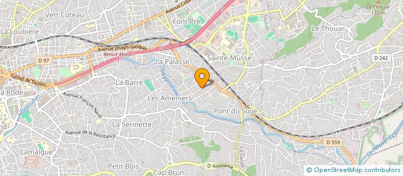 localisation de l'entreprise NAKY  TOULON