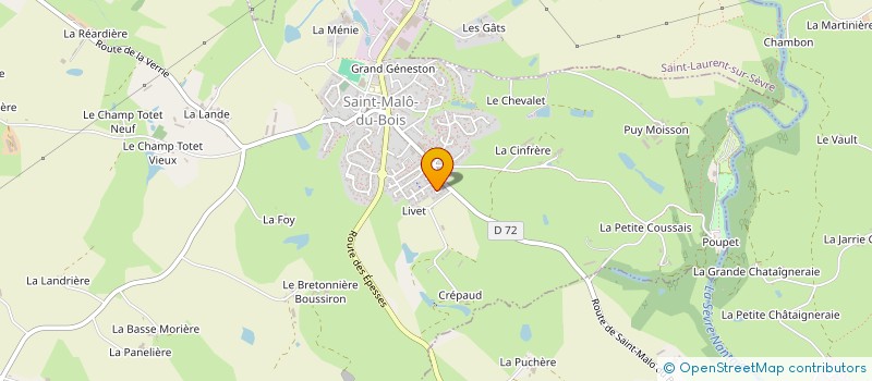 localisation de l'entreprise NAL IMMO  SAINT-MALO-DU-BOIS